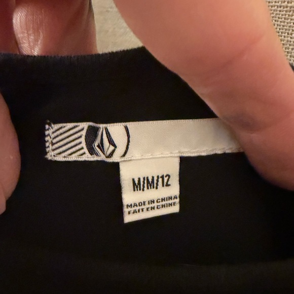 Volcom Black and Yellow Floral Long Sleeve Top - Picture 3 of 3